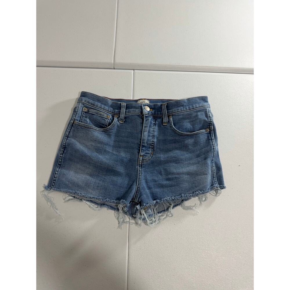 J.Crew Denim Cutoff Shorts Women's Size 29 Medium Blue Wash Frayed Hem